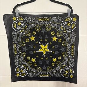 Rockstar Energy Black and Yellow Bandana